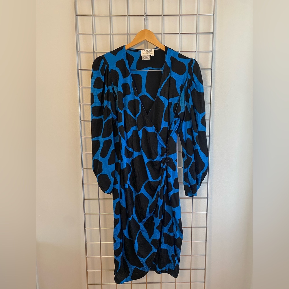 Vintage Designer Kung Silk Dress - Size 12